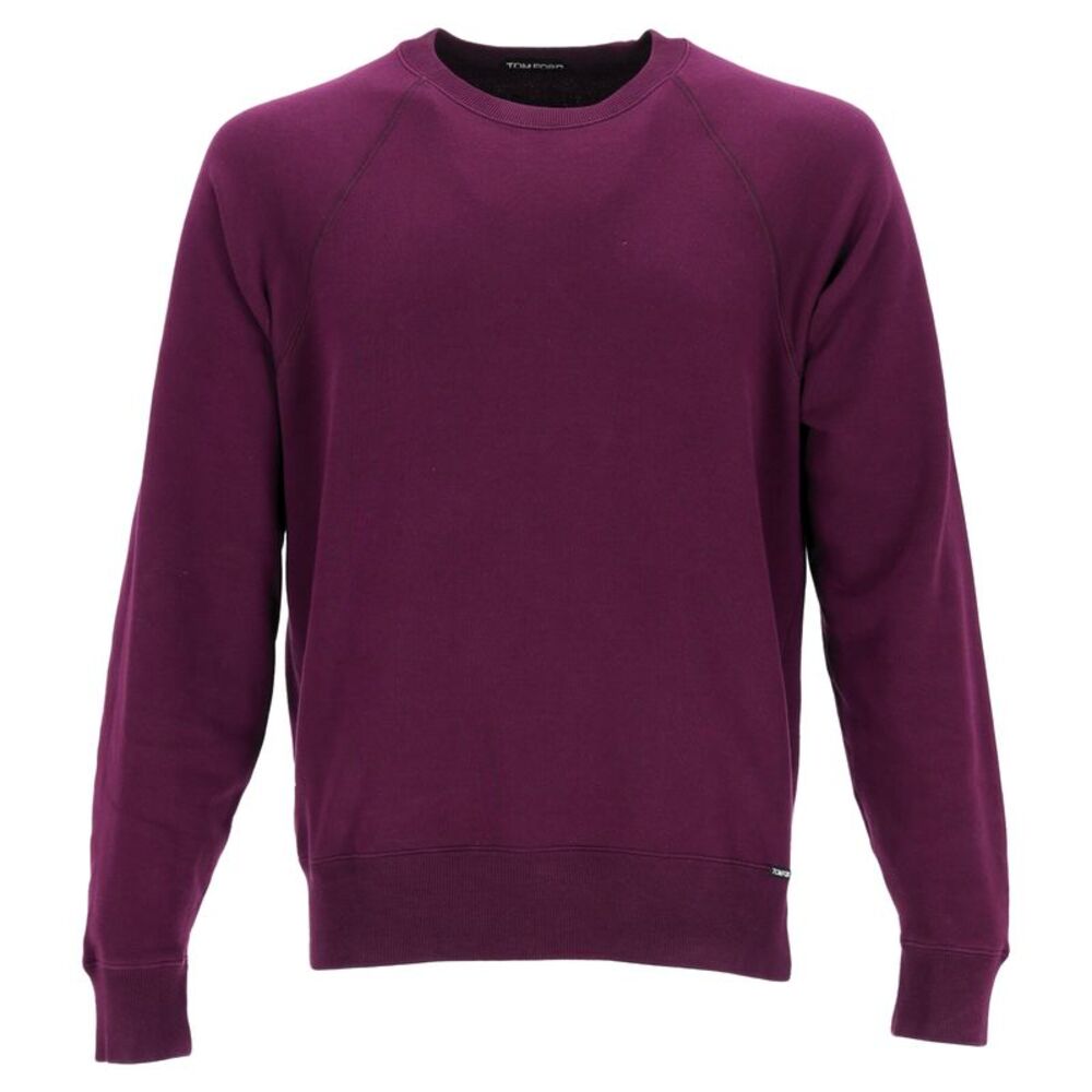 Tom Ford Crewneck Sweater in Violet Cotton